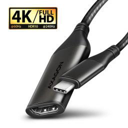 AXAGON RVC-HI2M, USB-C -> HDMI 2.0a redukcia adaptér, 4K60Hz HDR10 RVC-HI2M