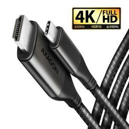 AXAGON RVC-HI2MC, USB-C -> HDMI 2.0a redukcia kábel 1.8m, 4K60Hz HDR10 RVC-HI2MC