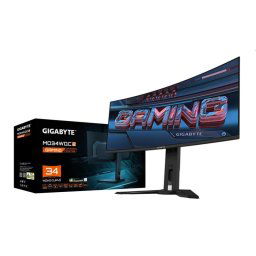 GIGABYTE LCD MO34WQC2 GAMING Monitor 34" WQHD 3440x1440, OLED 1800R, 240Hz, 2xHDMI, DP, USB-C PD, USB HUB, Speakers MO34WQC2