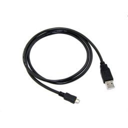 Kábel C-TECH USB 2.0 AMMicro, 0,5m, čierny CB-USB2M-05B