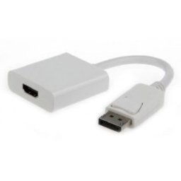 Kábel CABLEXPERT red. Displayport na HDMI, MF, biela, vystavený, záruka 21 mesiacov A-DPM-HDMIF-002-W
