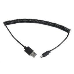 Kábel CABLEXPERT USB A MaleMicro B Male 2.0, 1,8m, Black, kroucený CC-MUSB2C-AMBM-6