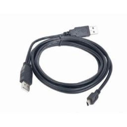 Kábel CABLEXPERT USB A-MINI 5PM 2.0 1m DUÁLNÍ pre extra napájanie CCP-USB22-AM5P-3