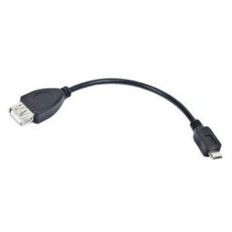 Kábel CABLEXPERT USB AFmicro BM, OTG, 15cm, pre tablety a smartphone A-OTG-AFBM-03