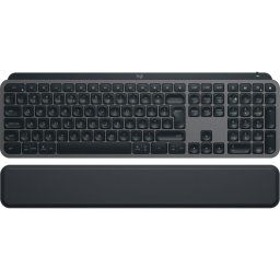 Logitech MX Keys S - bezdrôtová podsvietená klávesnica + opierka dlane - US - grafitová 920-011589