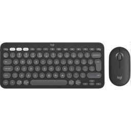 Logitech Pebble 2 combo - tenká bezdrôtová klávesnica a myš, kombo, US - graffitová 920-012239