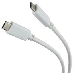 PremiumCord kábel USB 3.2 konektor Cmale - USB 3.2 Cmale, biely, 1m ku31cc1w