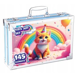 MG Art Suitcase Kitty sada pre maľovanie v kufríku pre deti 145ks, ružová