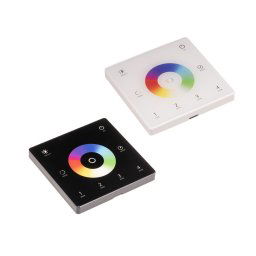 T-LED DimLED bezdrôtový nástenný ovládač SLIM univerzálny 4-kanálový Vyberte farbu: Čierna 069315