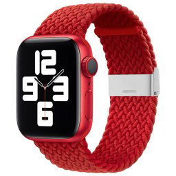 Hurtel Strap Fabric remienok pre Apple Watch 6 / 5 / 4 / 3 / 2 (44 mm / 42 mm) červený