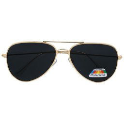 Zlato-čierne polarizačné pilotky "Polar Aviator"