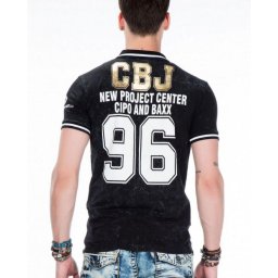 Cipo & Baxx polokošeľa CT381 black