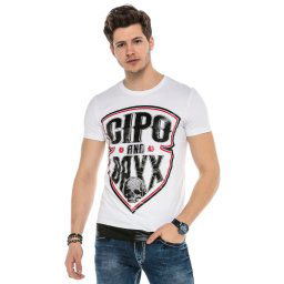 Tričko Cipo & Baxx CT539 white