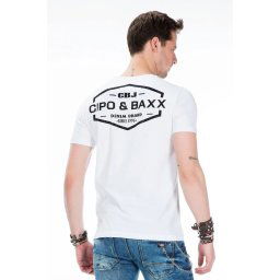 Tričko Cipo & Baxx CT358 black white red