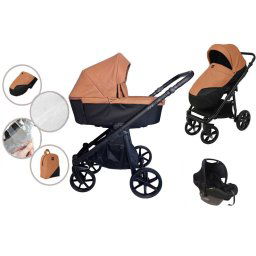 Multifunkn kok Mama Kiddies Tvi 3 v 1 v karamelovej farbe s prsluenstvom + darek