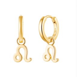 Olivie Strieborné náušnice LEV GOLD 9591