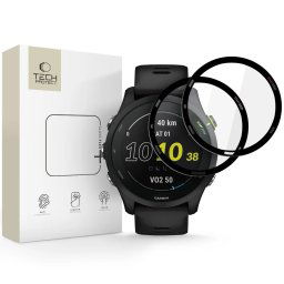 Tech-Protect Glass Flex+, Garmin Forerunner 255 / 255 Music, čierne, 2 kusy