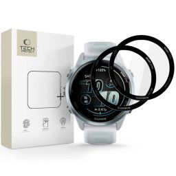 Tech-Protect Glass Flex+, Garmin Forerunner 570 (42 mm), čierne, 2 kusy