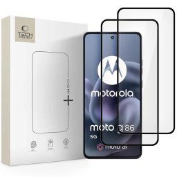 Tech-Protect Tvrdené sklo Fit+ Motorola Moto G86 5G / G86 5G Power, čierne, 2 kusy