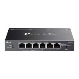 tp-link ES206GP, Omada 6portový gigabitový Easy Managed switch se 4 porty PoE+ ES206GP