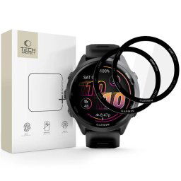 Tech-Protect Glass Flex+, Garmin Forerunner 970 / 570 (47 mm), čierne, 2 kusy