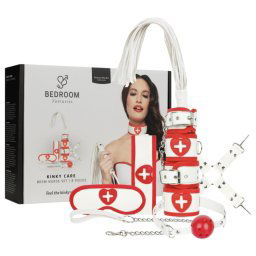 Bedroom Fantasies - 8-dielna sestrika sada (erven-biela)