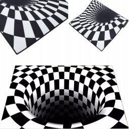 Rohožka s 3D efektom – ilúzia „bielej diery“, 50×80 cm