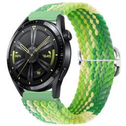 BStrap Elastic Nylon remienok na Huawei Watch GT 42mm, lime (SSG025C1002)