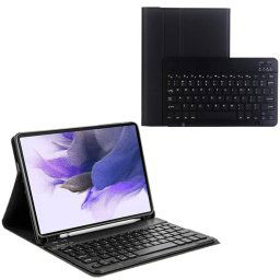 Strado Puzdro s Bluetooth klávesnicou pre Samsung Galaxy Tab S7 FE / S7 Plus, čierné