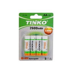 Batéria AA (R6) nabíjacia 1,2V/2600mAh TINKO NiMH 4ks