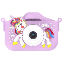 MG X500 Unicorn detský fotoaparát + 32GB karta, fialový