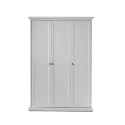 Kondela Skriňa, 139cm, kombinovaná, biela, PARIS 3D