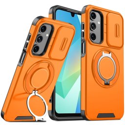 OEM Camslide Stand obal, Samsung Galaxy A16, oranžový