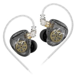 KZ Merga dynamické HiFi slúchadlá do uší, strieborné
