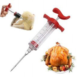 Mäsový injektor 30ml striekačka na mäso, šunku a údeniny + ihla