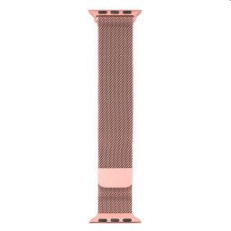 Nerezový remienok COTEetCI Milanese loop pre Apple Watch 424445mm, ružovo zlatý WH5203-PMRG