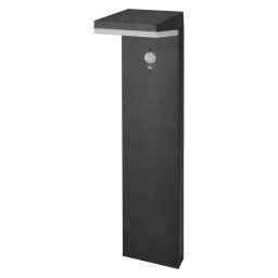 EMOS Čierne záhradné solárne LED svietidlo s pohybovým čidlom Verea 4,4W IP44 50cm ZGK0B4S