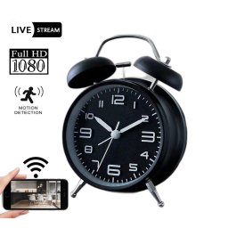 Skrytá FULL HD WiFi P2P kamera v budíku a detekciou pohybu + 32GB pamäť