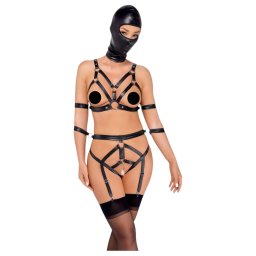 Bad Kitty - erotick sprava na telo s maskou - ierna - M