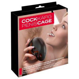 You2Toys - klietka na penis s plugom (ierna)
