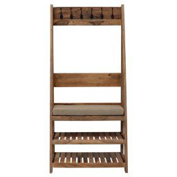 indickynabytok.sk - Vešiak Rami s 6 háčikmi 80x175x40 indický masív palisander