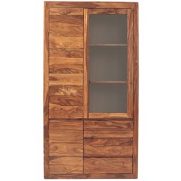 indickynabytok.sk - Vitrína Tina 100x190x45 indický masív palisander