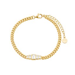 Olivie Strieborný náramok 16+4cm GOLD 9367
