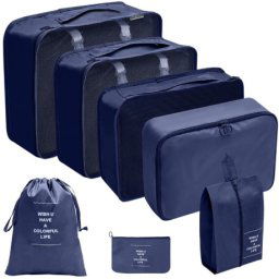 Livefy cestovný set organizérov LuxePack 7ks, modrý