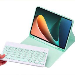 Strado Púzdro s Bluetooth klávesnicou pre Xiaomi Pad 5 / 5 Pro, zelené