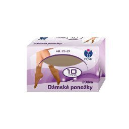 Dámske ponožky NOVIA | multipack - 10 párov v krabičke N01 telová