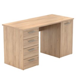 Kondela Písací stôl, 137x60cm, dub artisan, EUSTACH