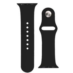 BStrap Silicone remienok na Apple Watch 42/44/45mm, black