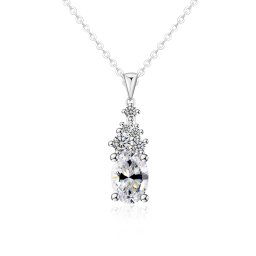 Olivie Strieborný náhrdelník 1ct MOISSANITE 9826