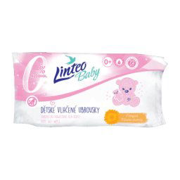 Linteo Baby Vlhčené obrúsky s nechtíkom lekárskym 72 ks